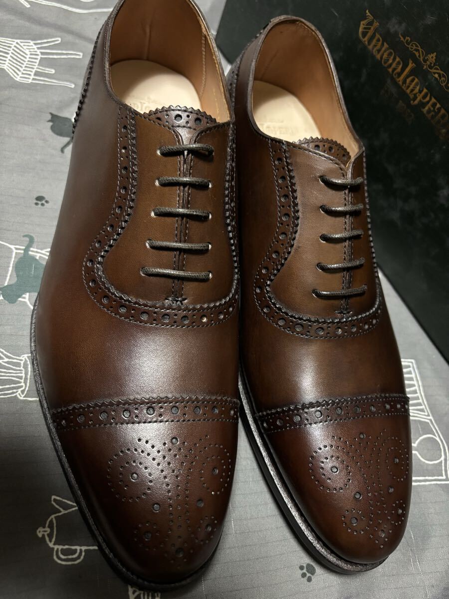  новый товар не использовался Union imperial бизнес обувь темно-коричневый U2002medali on 7.5EE