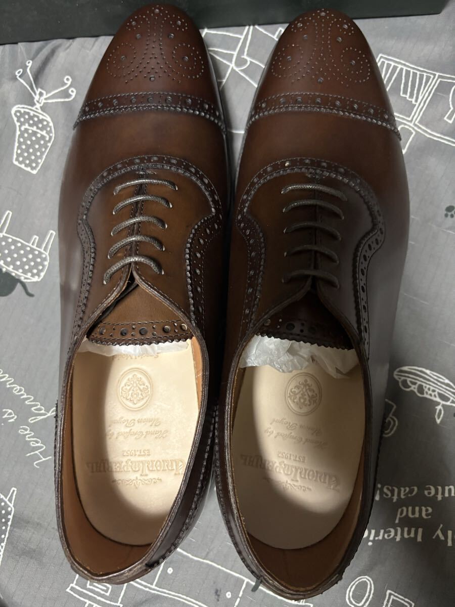  новый товар не использовался Union imperial бизнес обувь темно-коричневый U2002medali on 7.5EE