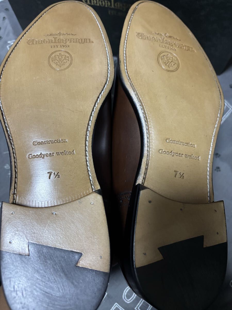  новый товар не использовался Union imperial бизнес обувь темно-коричневый U2002medali on 7.5EE