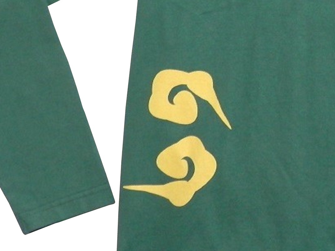 爆裂爛漫娘／BRM／Lサイズ／長袖Ｔシャツ／RMLT-300／グリーン／新品／送料無料／エフ商会／和柄／ 甲冑／ドクロ／侍_画像4