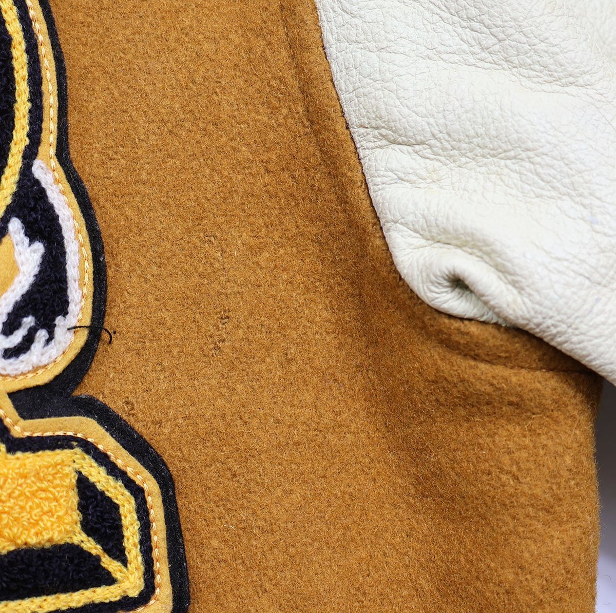 Champion (チャンピオン) Full-Decoration Award Jacket / フルデコ スタジャン C3-U620 マスタード size M / アワードジャケット_画像10