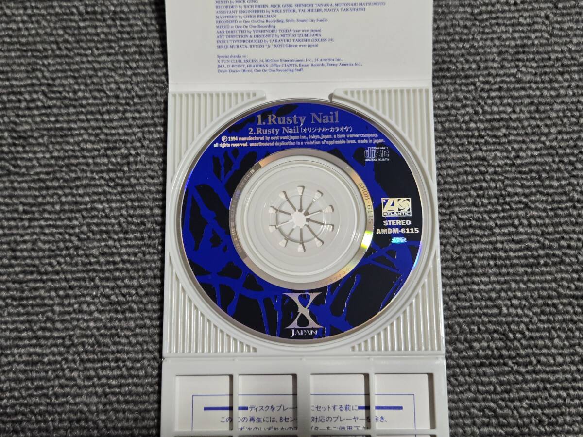X JAPAN / RASTY NAIL#8cm одиночный CD# номер образца :AMDM-6115##AZ-7739