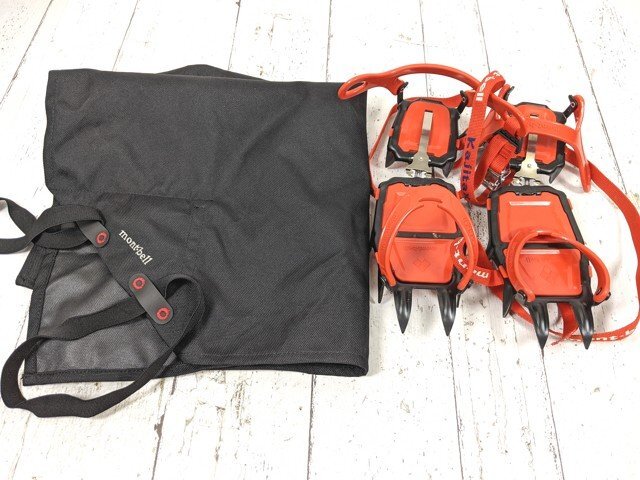 【9yt357】登山 トレッキング用品 12本爪アイゼン mont-bell モンベル Kajitax カジタックス◆C48♪_画像1