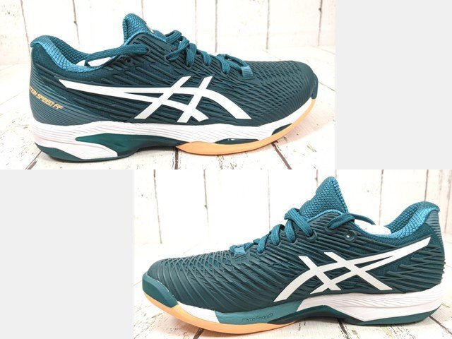 【9yt304】カーペット用テニスシューズ asics アシックス ソリューションスピードFF 2 インドア 1041A342-300 25.5cm 未使用◆T2791♪_画像3
