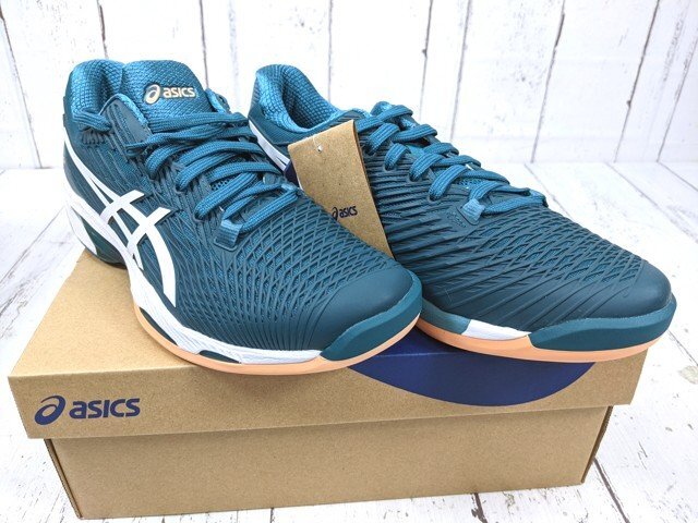 【9yt304】カーペット用テニスシューズ asics アシックス ソリューションスピードFF 2 インドア 1041A342-300 25.5cm 未使用◆T2791♪_画像1