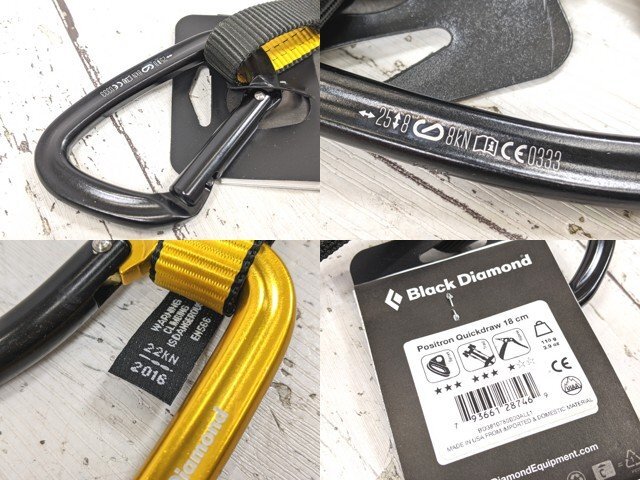 【10yt382】登山 クライミング用品 ブラックダイヤモンド ポジトロンクイックドロー◆METOLIUS ロックカラビナ GATE001◆美品◆C94♪_画像6