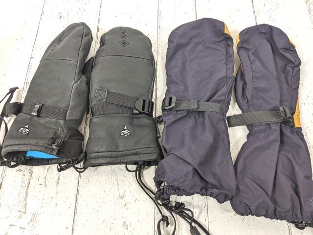 【10yt339】スノーボードウエア メンズ使用 eb's エビス ミトングローブ ブラック Mサイズ◆p44♪_画像1