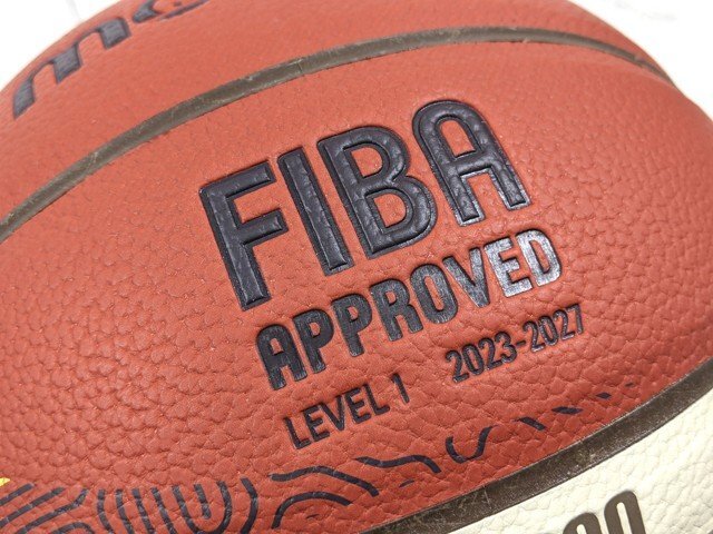 【10yt052】バスケットボール molten モルテン EuroBasket 2025 公式試合球 レプリカ 中学生以上男子 サイズ：7号球 美品◆C97♪_画像6