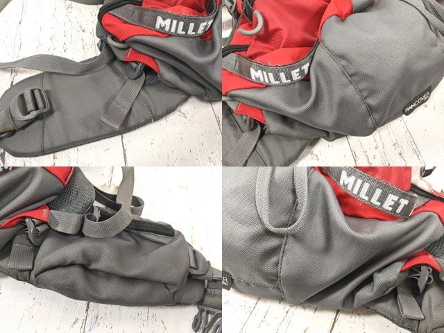 【10yt340】登山 トレッキング用品 ザック バックパック MILLET ミレー ODYSSEE オデッセイ 35L レッド×グレー◆p43♪_画像3