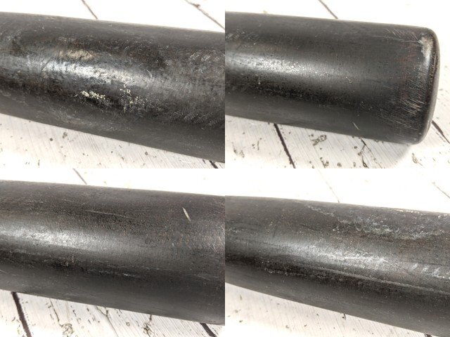 【10yt357】一般硬式野球用木製バット 久保田スラッガー サイクルヒッター KSメイプル こげ茶 全長:約84㎝◆C95♪_画像6