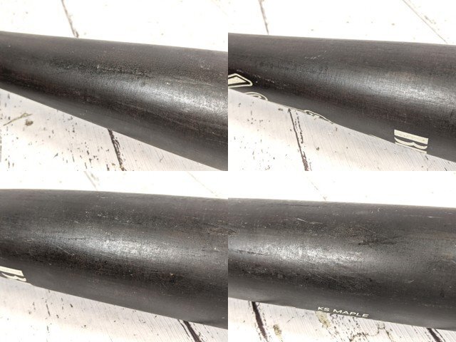 【10yt357】一般硬式野球用木製バット 久保田スラッガー サイクルヒッター KSメイプル こげ茶 全長:約84㎝◆C95♪_画像7