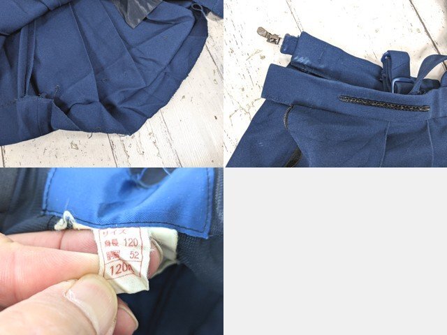 【as2970】小学校?? 中学校?? 女子用学生服 制服 サスペンダー付きスカート プリーツスカート 4点セット◆ジャンク品♪_画像3