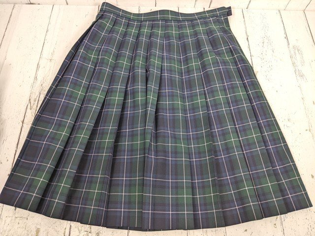 【as2901】愛媛県 西条市北中学校 女子用学生服 制服 ブレザー+ニットベスト+カッターシャツ+冬服スカート+リボン◆p37♪_画像5