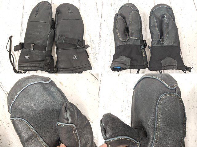 【10yt339】スノーボードウエア メンズ使用 eb's エビス ミトングローブ ブラック Mサイズ◆p44♪_画像2