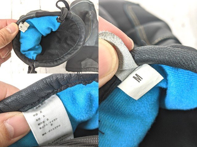 【10yt339】スノーボードウエア メンズ使用 eb's エビス ミトングローブ ブラック Mサイズ◆p44♪_画像3