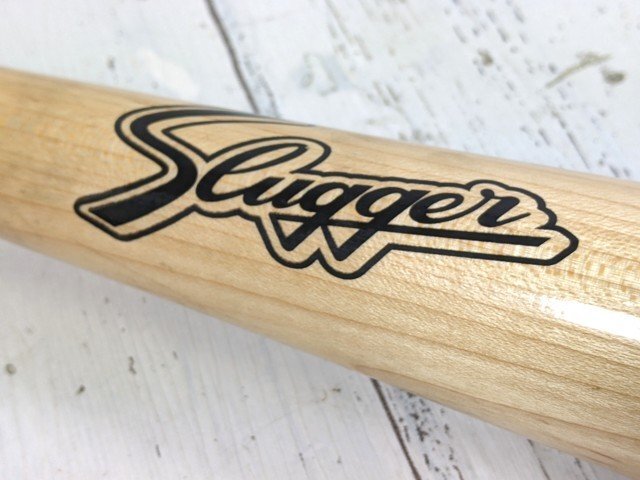 【10yt373】一般硬式野球用木製バット 久保田スラッガー サイクルヒッター ハードメイプル 全長：約85㎝◆C98♪_画像6