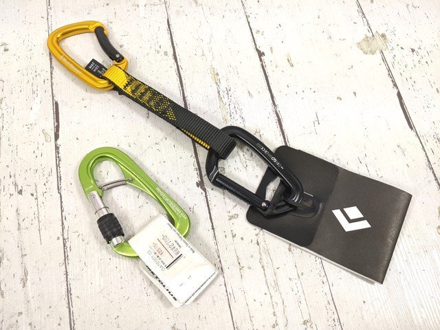 【10yt382】登山 クライミング用品 ブラックダイヤモンド ポジトロンクイックドロー◆METOLIUS ロックカラビナ GATE001◆美品◆C94♪_画像1