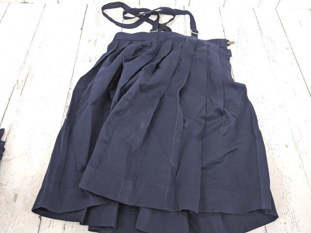 【as2962】小学校?? 中学校?? 女子用学生服 制服 サスペンダー付きスカート プリーツスカート 4点セット◆ジャンク品♪_画像5