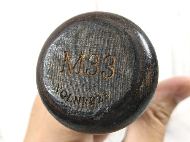 【10yt357】一般硬式野球用木製バット 久保田スラッガー サイクルヒッター KSメイプル こげ茶 全長:約84㎝◆C95♪_画像10