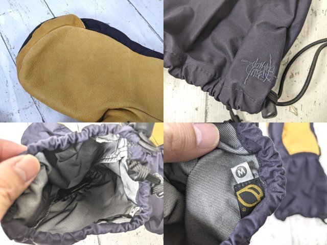 【10yt339】スノーボードウエア メンズ使用 eb's エビス ミトングローブ ブラック Mサイズ◆p44♪_画像6