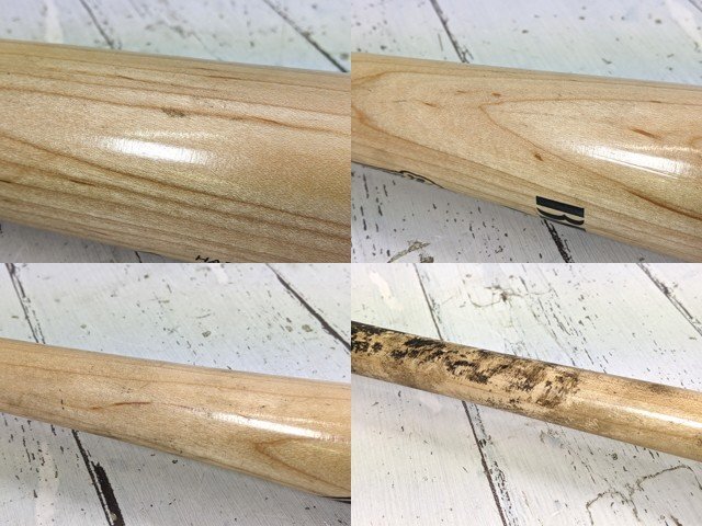 【10yt373】一般硬式野球用木製バット 久保田スラッガー サイクルヒッター ハードメイプル 全長：約85㎝◆C98♪_画像9