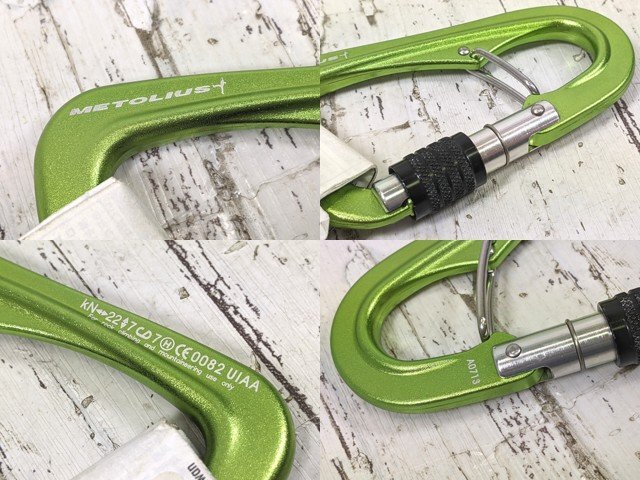 【10yt382】登山 クライミング用品 ブラックダイヤモンド ポジトロンクイックドロー◆METOLIUS ロックカラビナ GATE001◆美品◆C94♪_画像3
