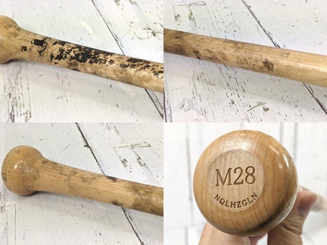 【10yt373】一般硬式野球用木製バット 久保田スラッガー サイクルヒッター ハードメイプル 全長：約85㎝◆C98♪_画像10