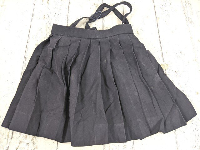 【as2976】小学校?? 中学校?? 女子用学生服 制服 サスペンダー付きスカート プリーツスカート 4点セット◆ジャンク品♪_画像5