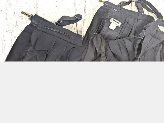 【as2976】小学校?? 中学校?? 女子用学生服 制服 サスペンダー付きスカート プリーツスカート 4点セット◆ジャンク品♪_画像6