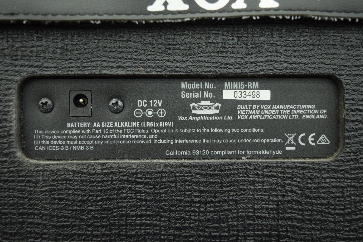 【C】VOX MINI5-RM ギターアンプ ヴォックス 3163433_画像8