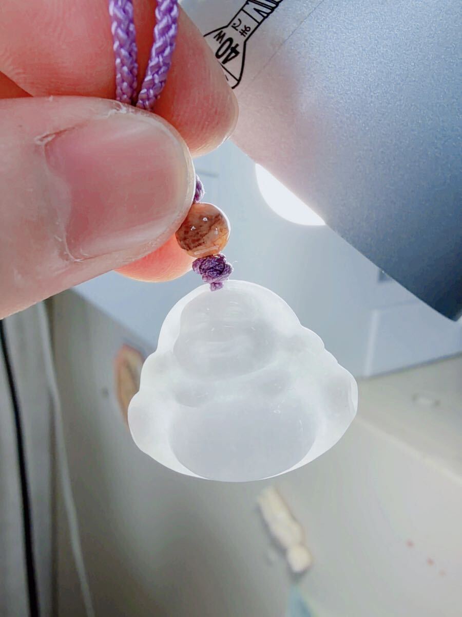 CS-0009天然本翡翠《本物保証》 ひすいペンダント 一点物 魔除け 昇進 成功 風水 金運 財運 幸運 幸福 縁起物 パワーストーン_画像4