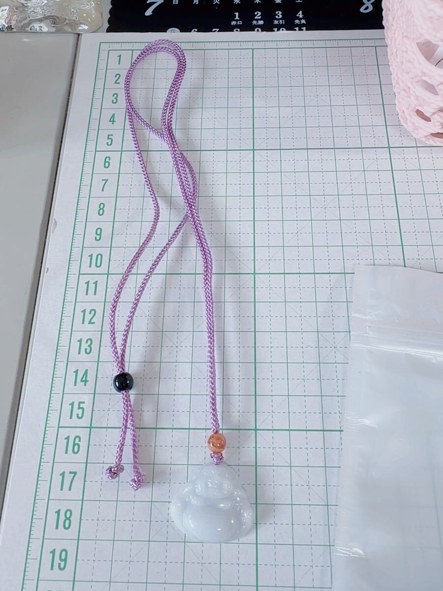 CS-0009天然本翡翠《本物保証》 ひすいペンダント 一点物 魔除け 昇進 成功 風水 金運 財運 幸運 幸福 縁起物 パワーストーン_画像6