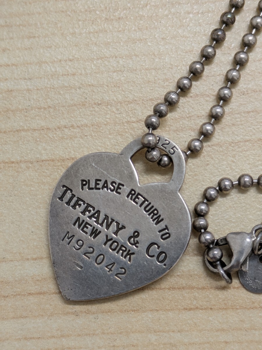TIFFANY＆ Co. ティファニー リターントゥ ハートタグ ネックレス SV925 ロングチェーン約46cm_画像2