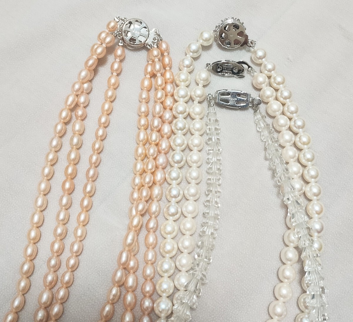 [1 иен ~] позолоченный аксессуары много суммировать примерно 7.1kg K10×SV кольцо натуральный камень жемчуг бренд SV печать есть колье breath др. декортивный элемент 