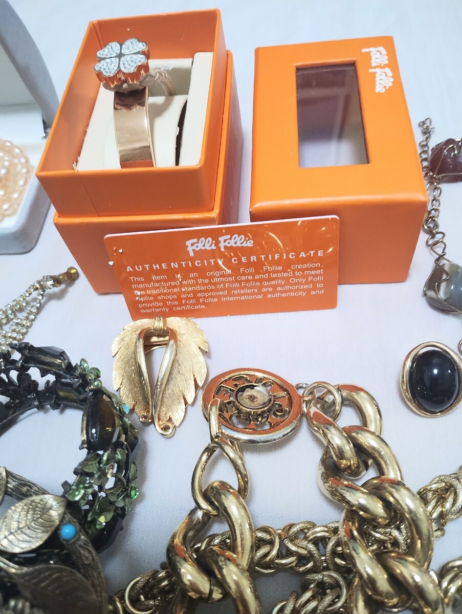 [1 иен ~] позолоченный аксессуары много суммировать примерно 7.1kg K10×SV кольцо натуральный камень жемчуг бренд SV печать есть колье breath др. декортивный элемент 