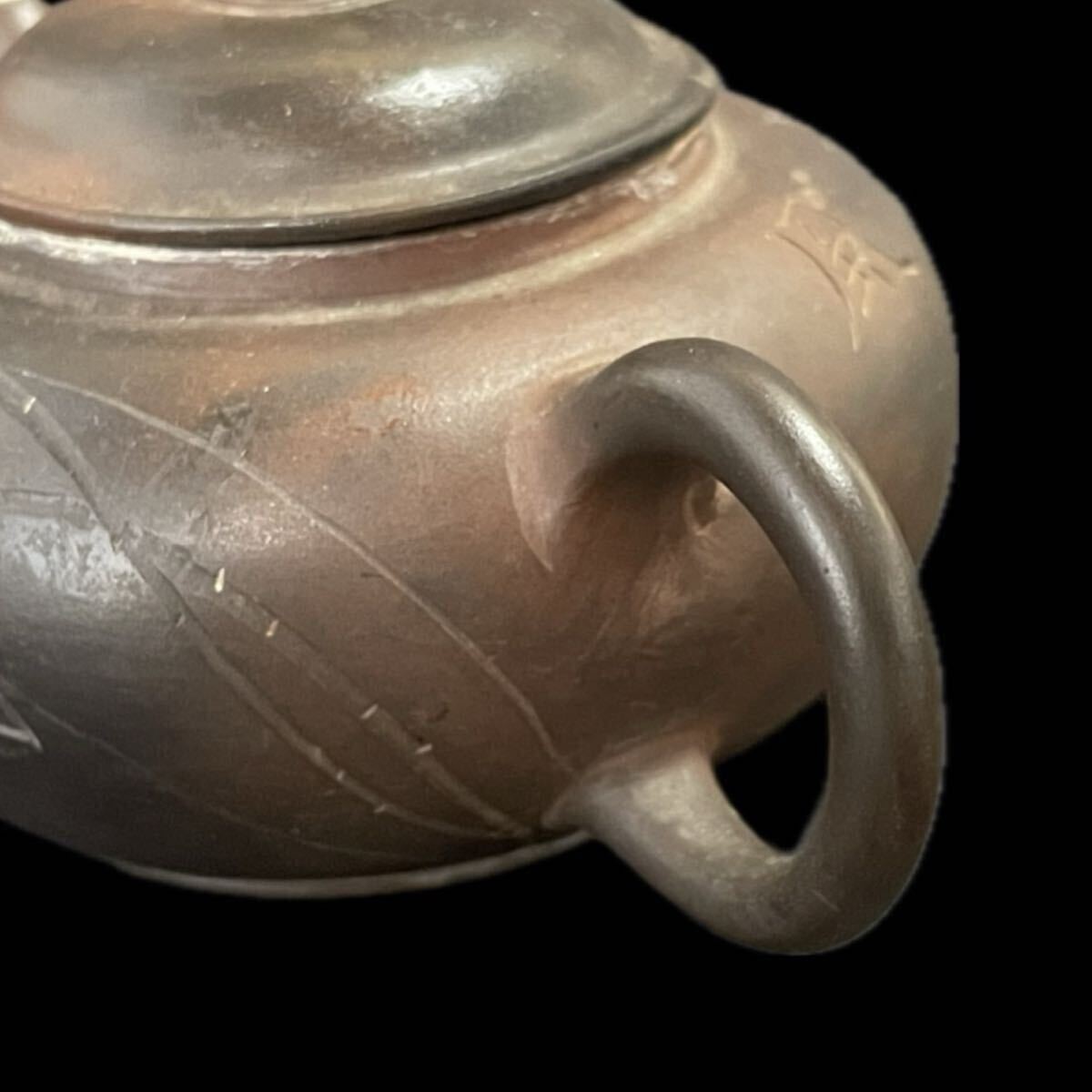 唐物 宜興縣孟臣製 朱泥 急須 紫砂 紫泥 茶壷 茶器 中国古玩 中国宜興 宜興紫砂(4b091704 1/7 4)_画像6