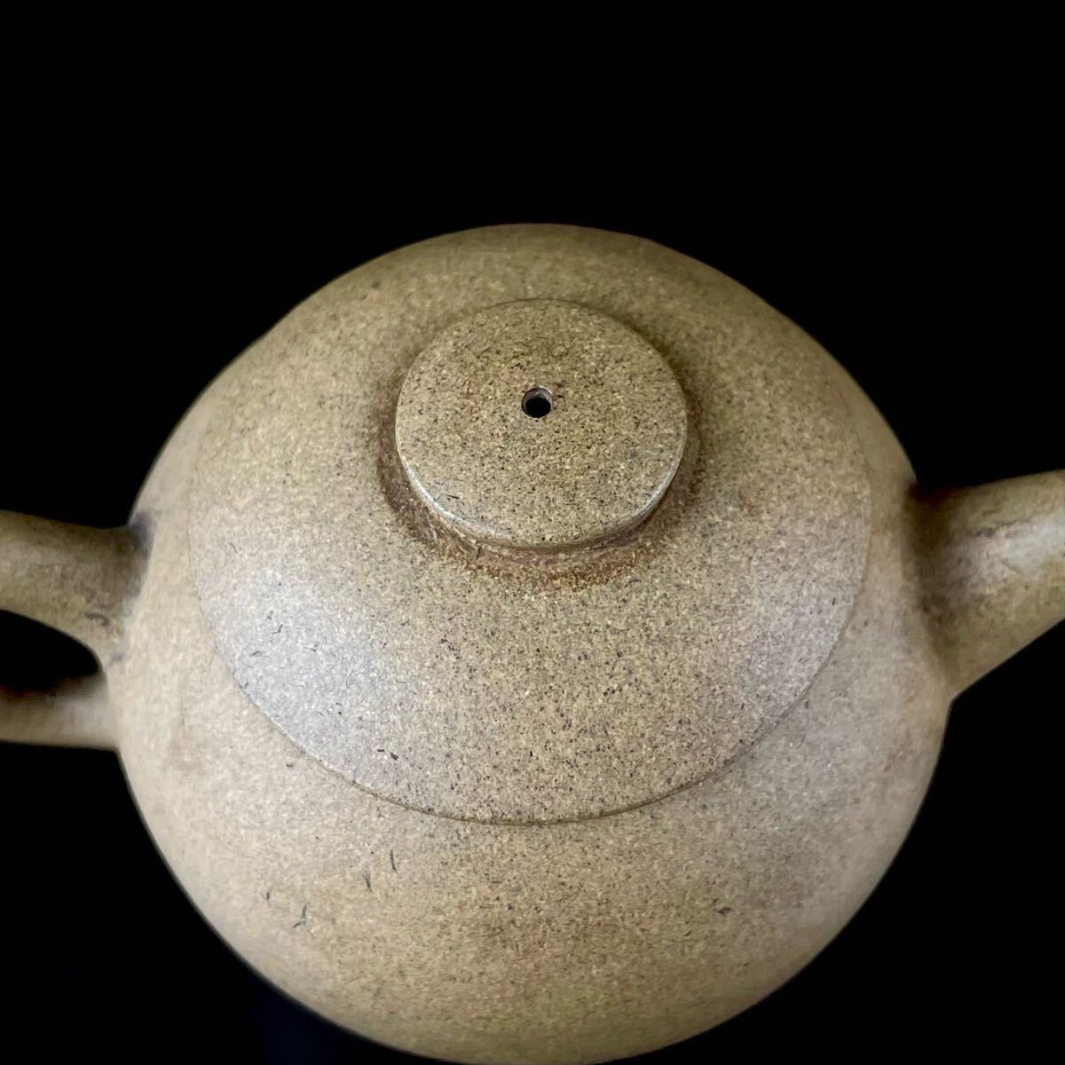 煎茶道具 唐物 砲口 白泥 急須 紫砂 茶器 茶壷 紫泥 中国古玩_画像6