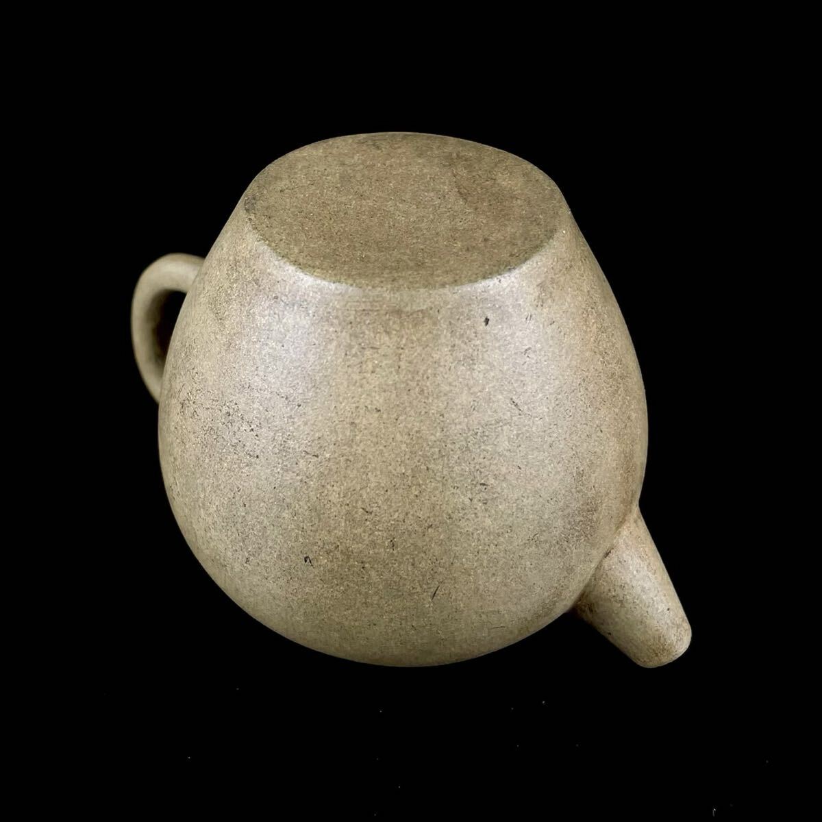 煎茶道具 唐物 砲口 白泥 急須 紫砂 茶器 茶壷 紫泥 中国古玩_画像10