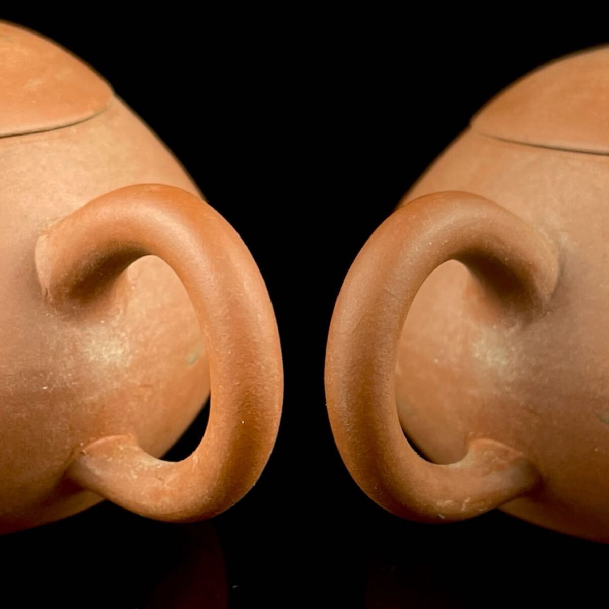 唐物 朱泥 荊渓恵孟臣 扁蒲 急須 砲口 紫砂 紫泥 茶壷 茶器 中国宜興 中国古玩_画像5