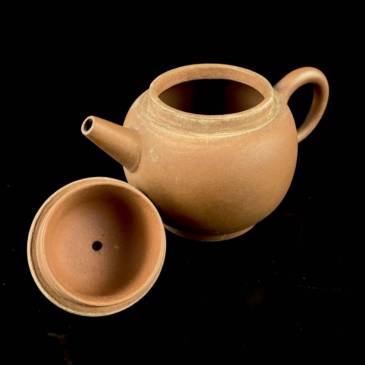 唐物 朱泥 中国宜興 萬寶 ◯寶 急須 砲口 紫砂 紫泥 茶壷 茶器 中国古玩_画像8