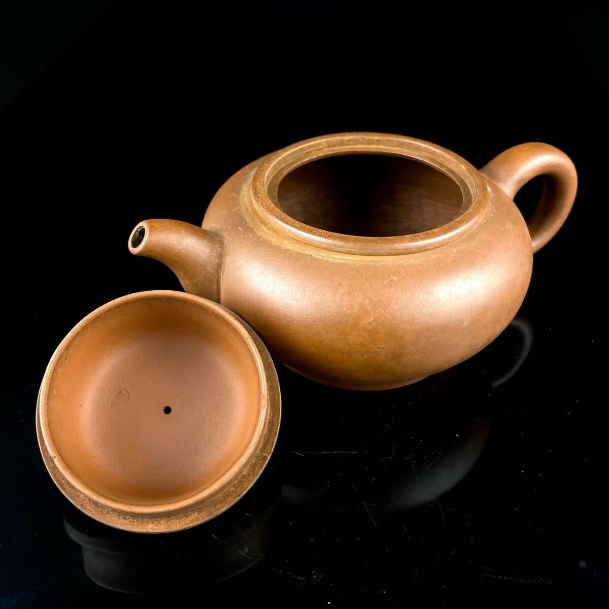 唐物 朱泥 急須 在銘 在印 紫砂 紫泥 茶壷 茶器 中国宜興 中国古玩_画像8