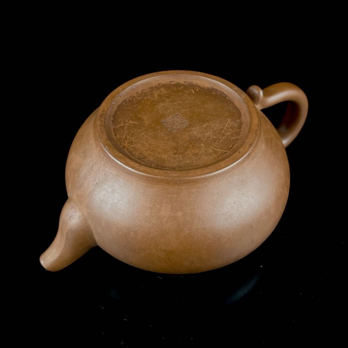 唐物 朱泥 急須 在銘 在印 紫砂 紫泥 茶壷 茶器 中国宜興 中国古玩_画像9