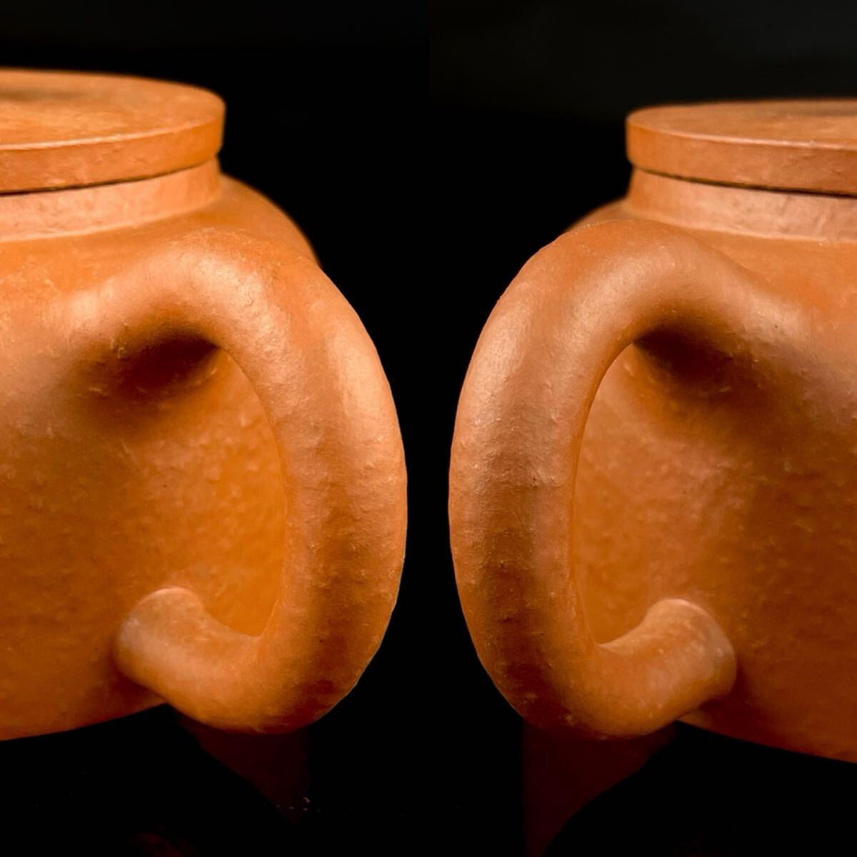 唐物 朱泥 梨皮 急須 在銘 在印 紫砂 紫泥 茶壷 茶器 中国宜興 中国古玩（1b1027 1/5 10）_画像5