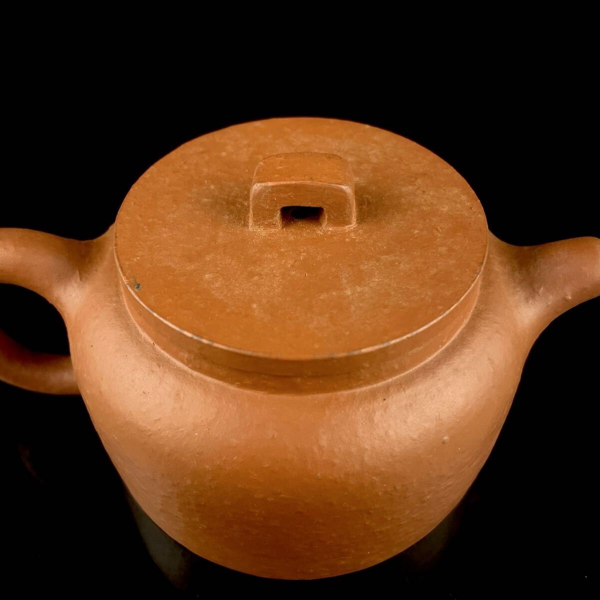 唐物 朱泥 梨皮 急須 在銘 在印 紫砂 紫泥 茶壷 茶器 中国宜興 中国古玩（1b1027 1/5 10）_画像6