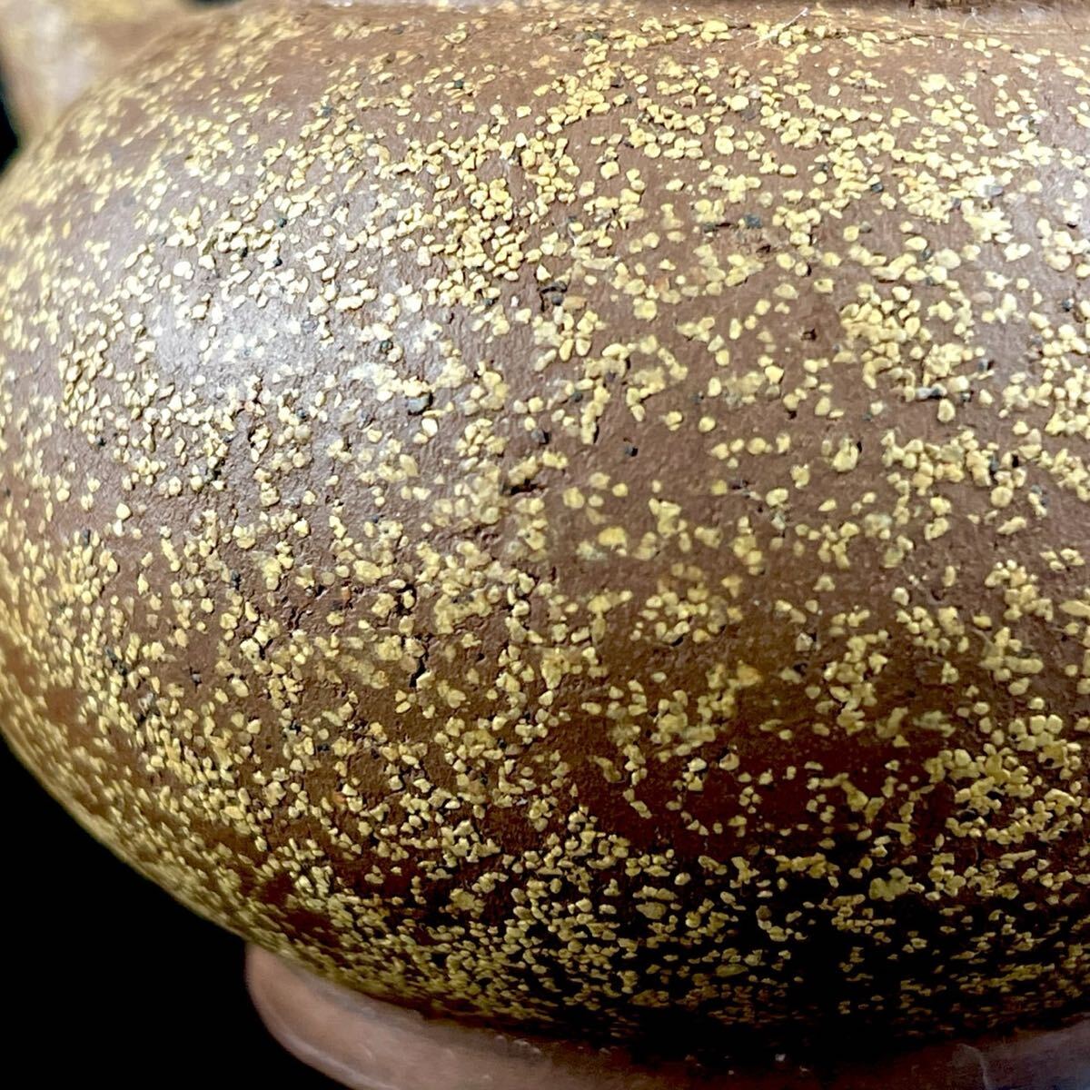 唐物 朱泥 梨皮 砲口 急須 一対 紫砂 紫泥 茶壷 茶器 中国宜興 中国古玩（1b1111ka 70）_画像8