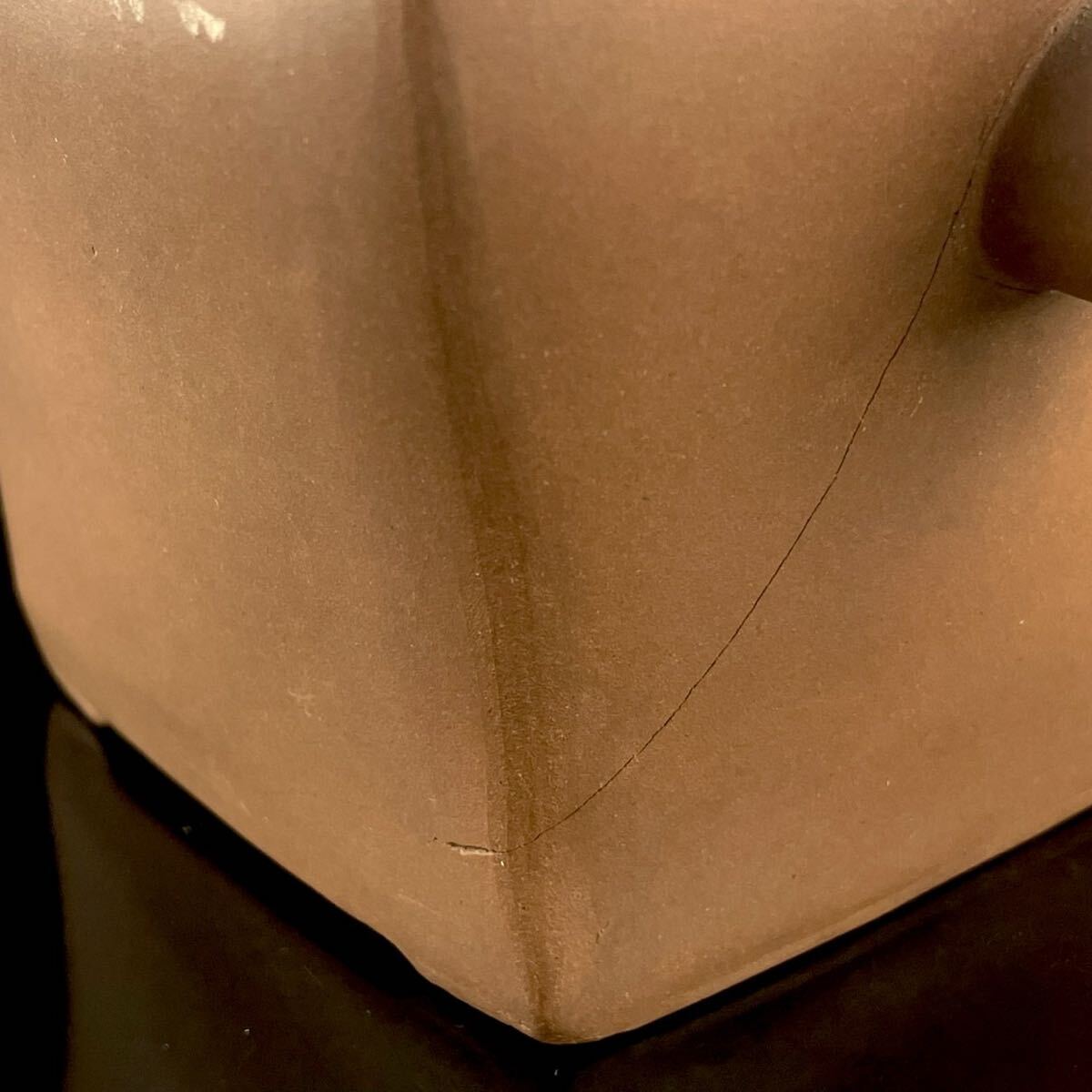 唐物 朱泥 松竹梅 四方 急須 清代 乾隆 紫砂 紫泥 茶壷 茶器 中国宜興 中国古玩（3b1111ka 2）_画像8