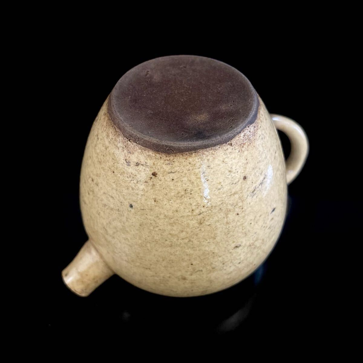 煎茶道具 唐物 黄釉 朱泥 白泥 砲口 急須 紫砂 茶器 茶壷 紫泥 中国古玩（3b110705 2/2 0）_画像9