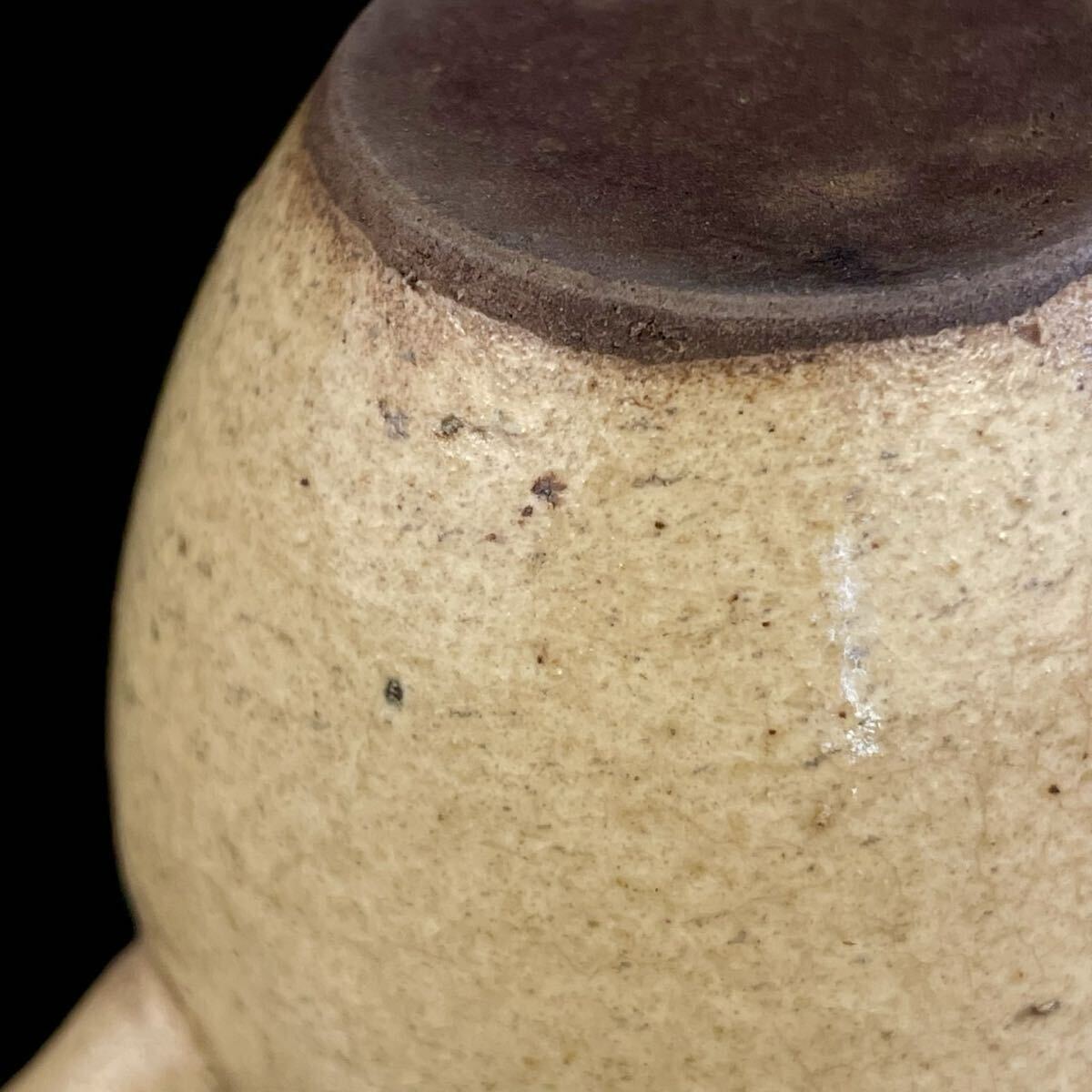 煎茶道具 唐物 黄釉 朱泥 白泥 砲口 急須 紫砂 茶器 茶壷 紫泥 中国古玩（3b110705 2/2 0）_画像10