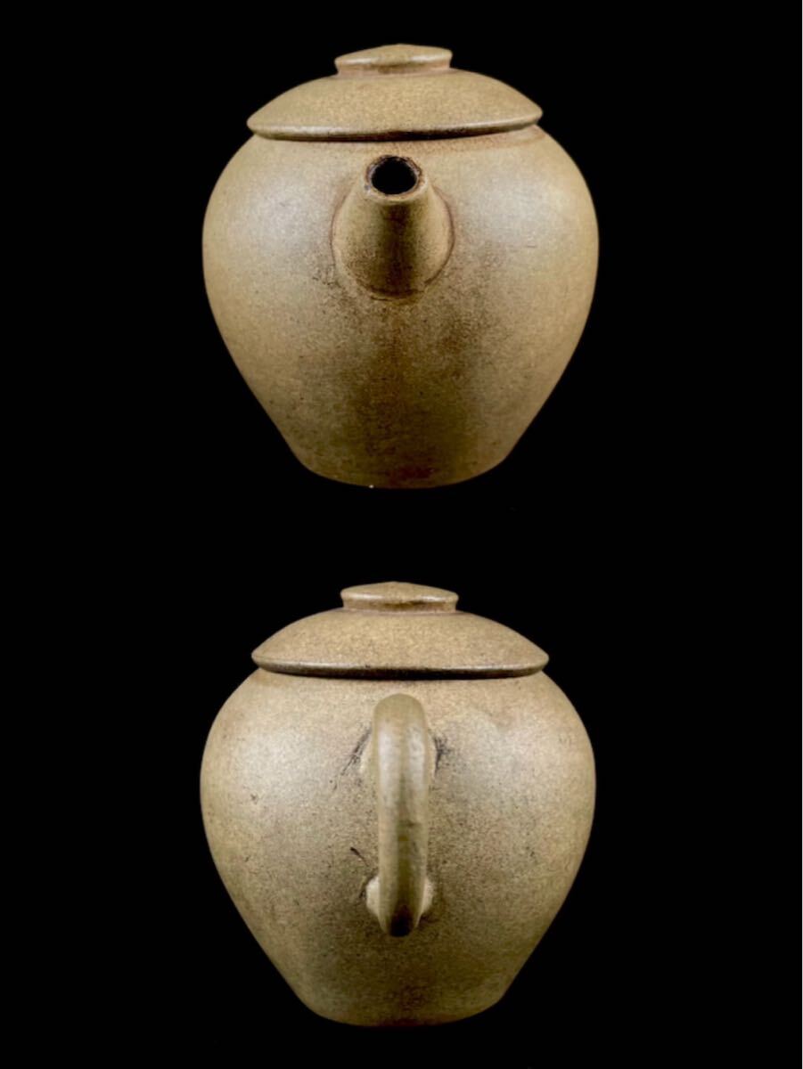 煎茶道具 唐物 砲口 白泥 急須 紫砂 茶器 茶壷 紫泥 中国古玩_画像3