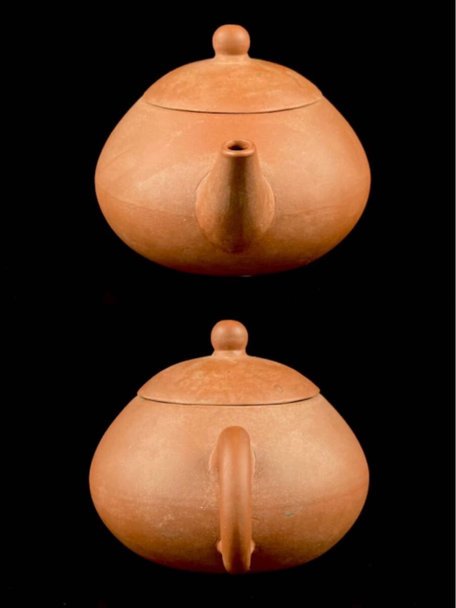 唐物 朱泥 荊渓恵孟臣 扁蒲 急須 砲口 紫砂 紫泥 茶壷 茶器 中国宜興 中国古玩_画像3